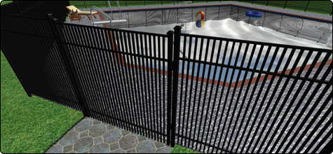 Add metal fencing to your landscape design