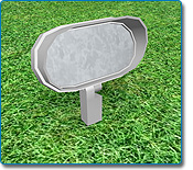 Accent light in landscape design