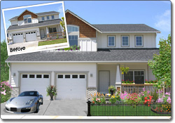 Design Over a Landscape Photo
