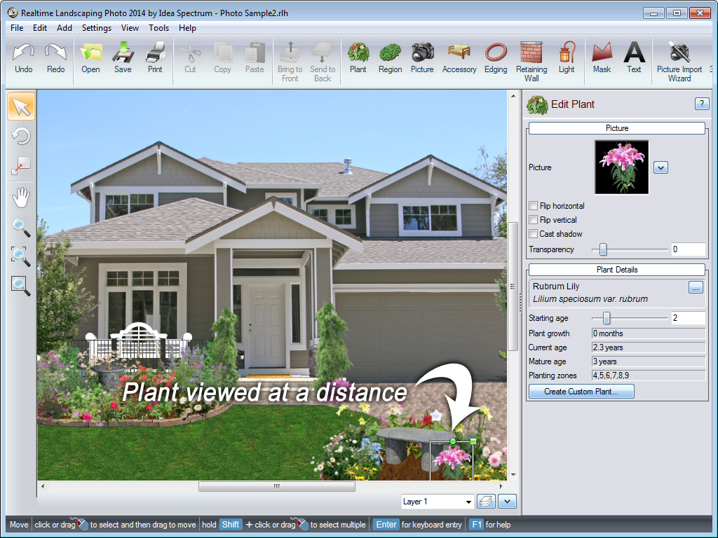 Landscaping Software by Idea Spectrum Realtime Landscaping Photo