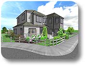 Fence and house design
