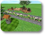 Design retaining walls and terraces