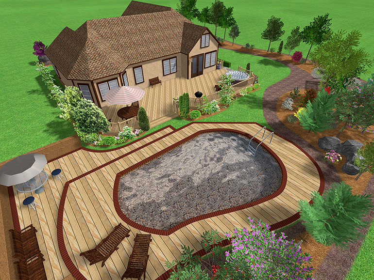 Pool with Deck