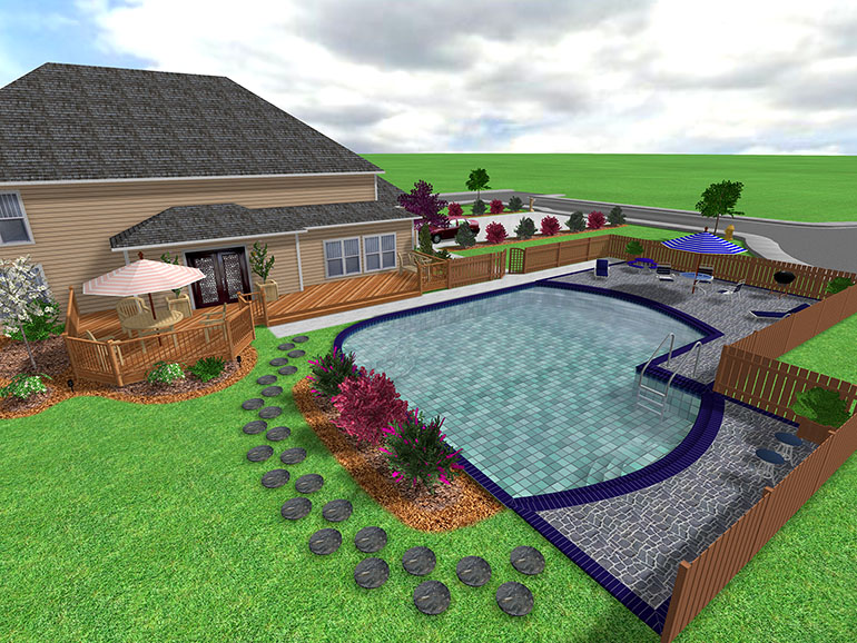size or shape using our deck design tools Incorporate swimming pools size or shape using our deck design tools Incorporate swimming pools