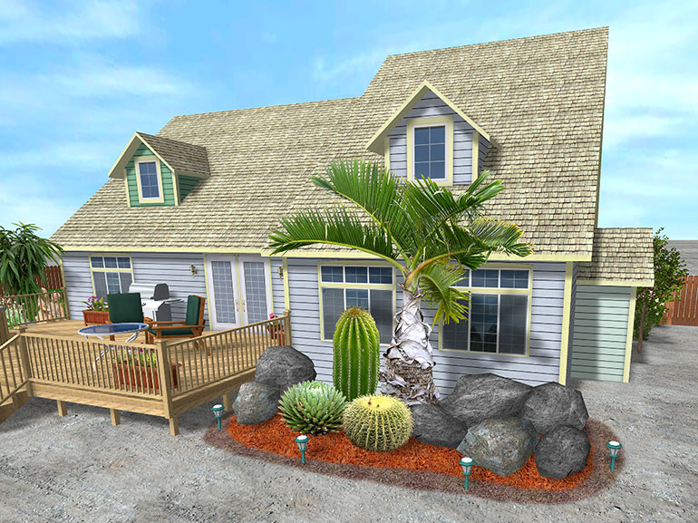 Desert Landscaping Ideas with Rock