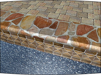inground pool coping options