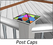 landscape design software post caps