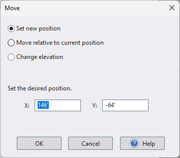 Landscape Design Software Set Position