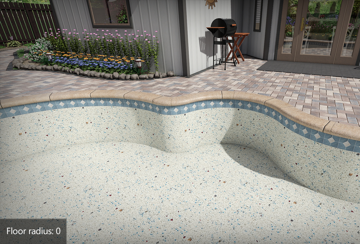 Landscape Design Software - Swimming Pool Floor Radius