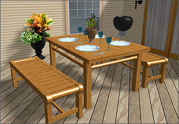 Create custom models using the integrated 3D modeling tools
