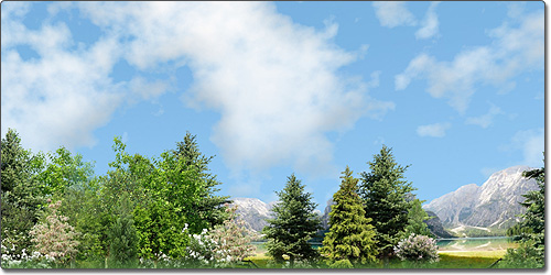 Realistic Skylines and Animated Clouds
