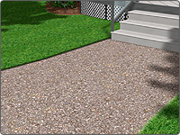 landscaping design with 3d edge effect