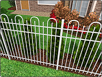 aluminum panel fence design