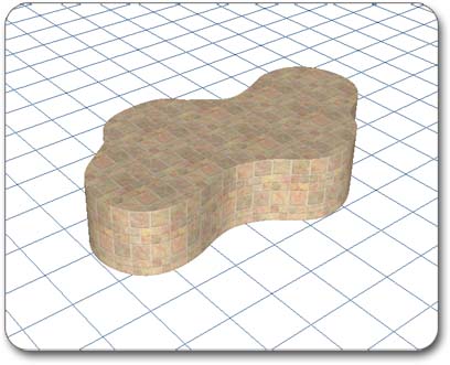Extrusions convert a 2D outline into a 3D model