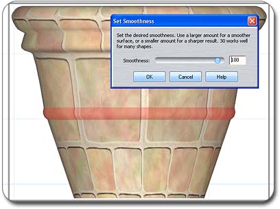 Setting the smoothing amount