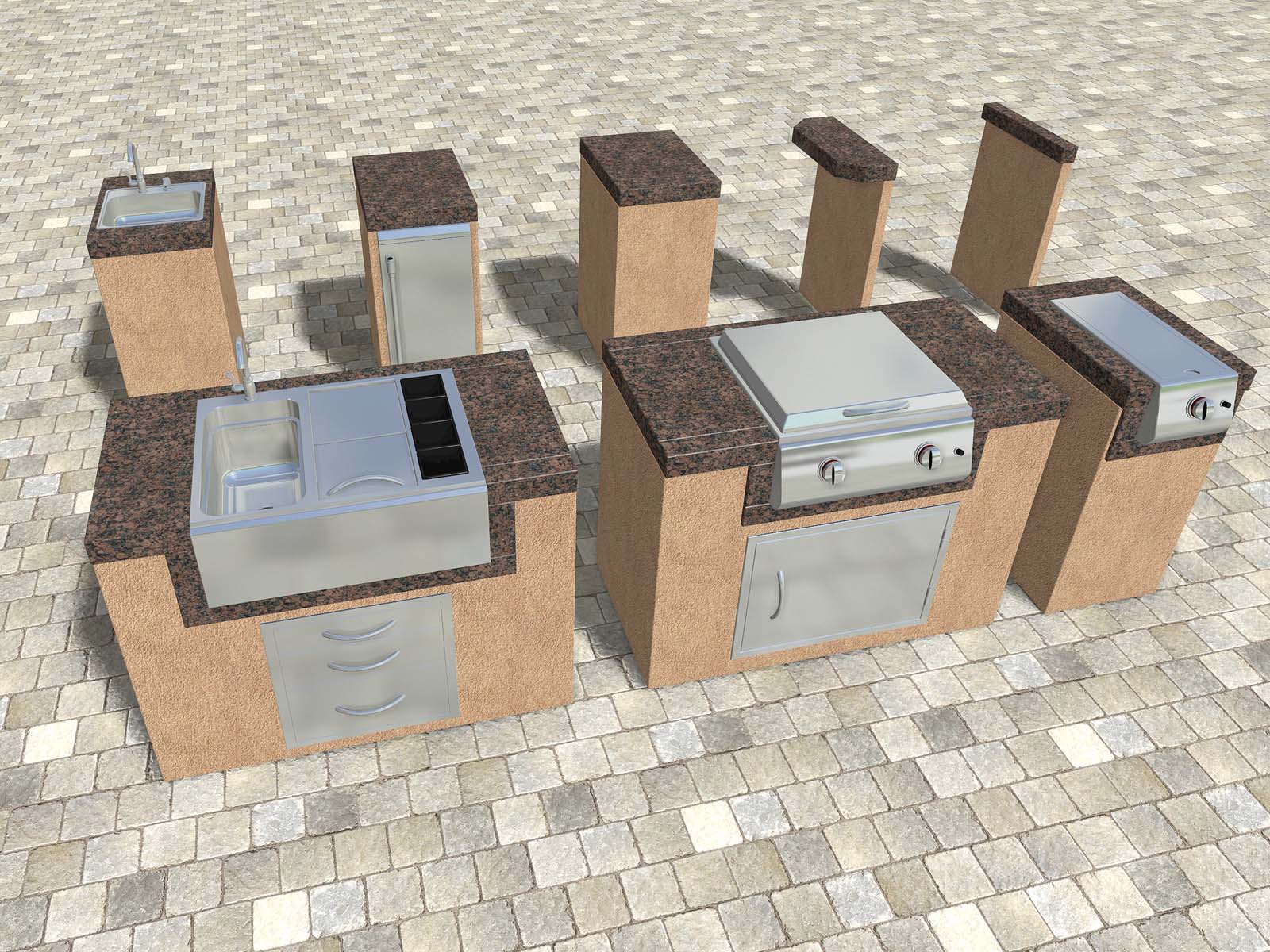 modular outdoor kitchen components        <h3 class=