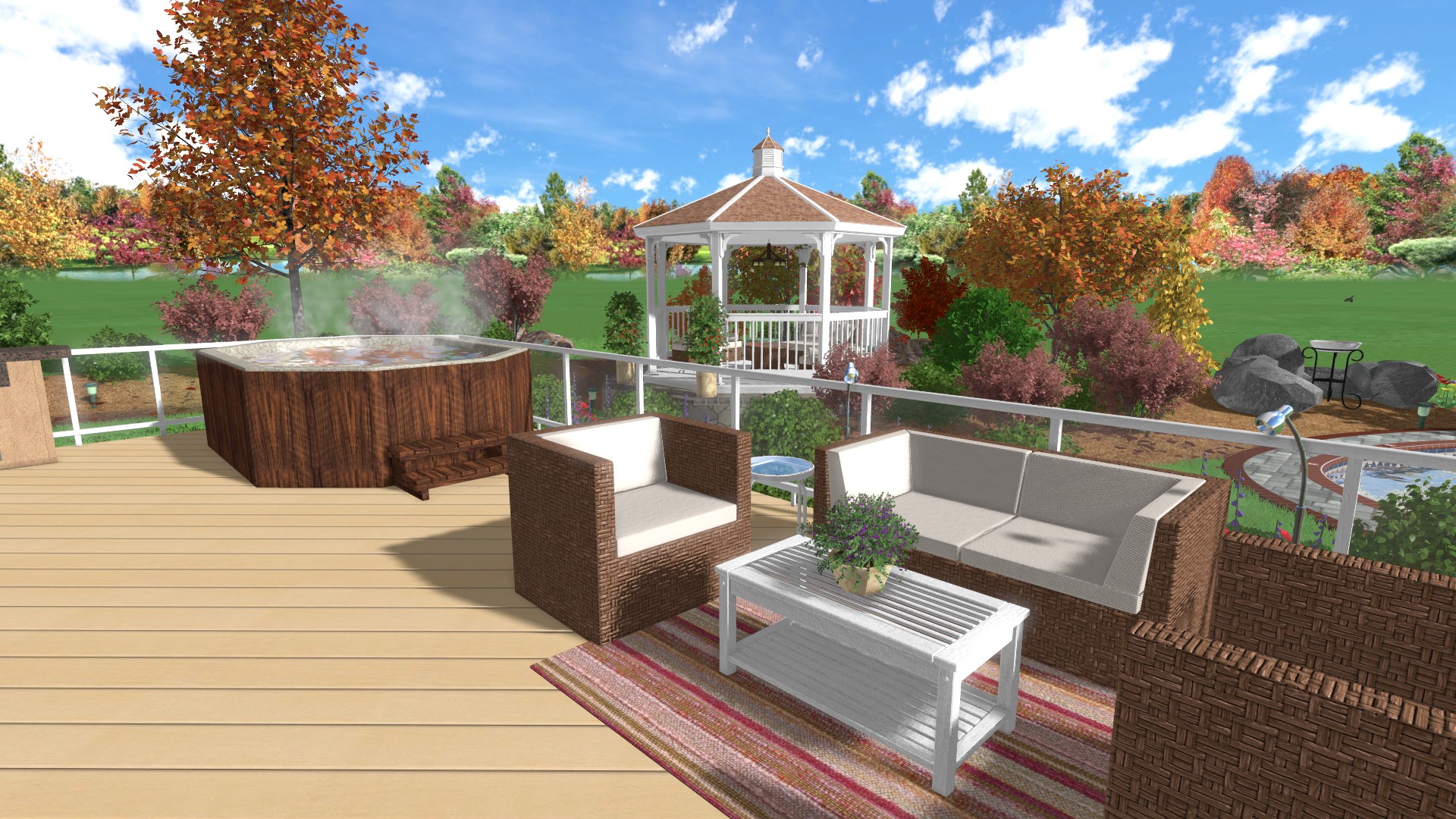 Landscaping Ideas For Floating Deck 60, Free 3d Landscape Design Software Version, The Hatton